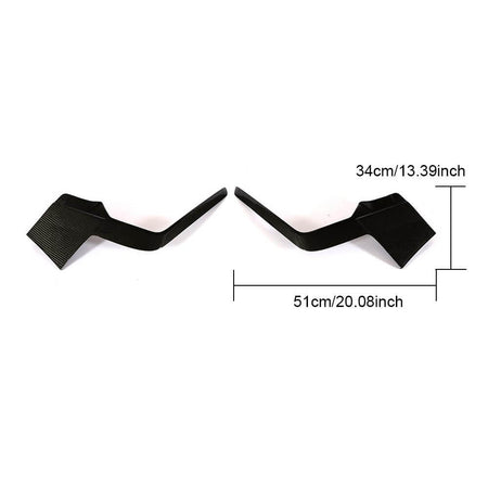 Volkswagen VW Golf 7.5 MK7.5 R R-Line 2017-2019 Front Bumper Vents Carbon Fiber/FRP-Ahacarbon