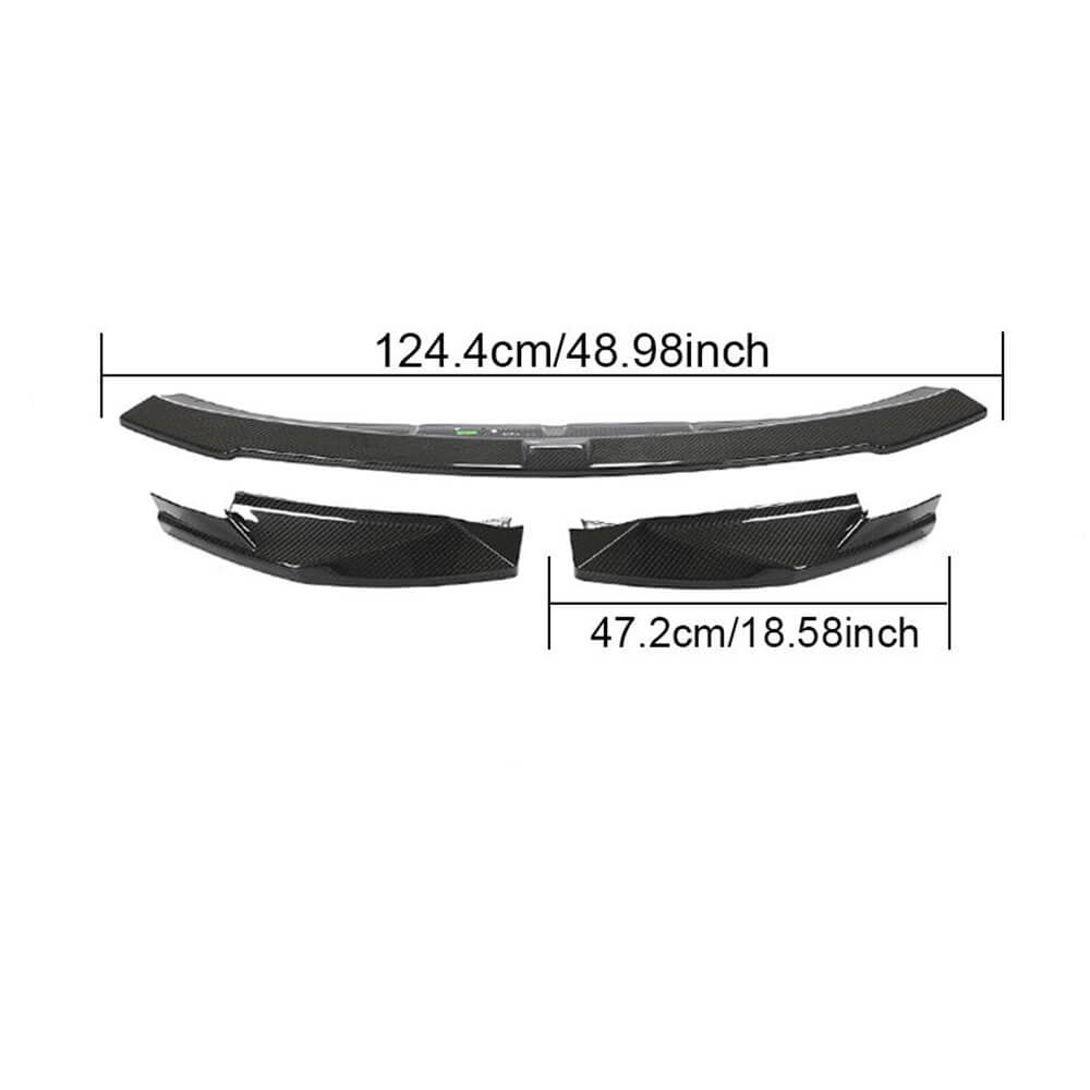 BMW G80 M3 G82/G83 M4 2021UP Front Bumper Lip Dry Carbon Fiber-Ahacarbon