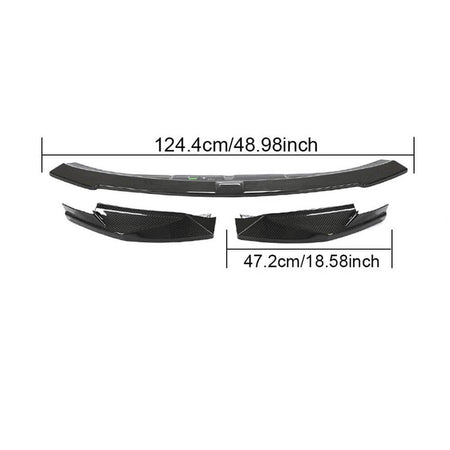 BMW G80 M3 G82/G83 M4 2021UP Front Bumper Lip Dry Carbon Fiber-Ahacarbon