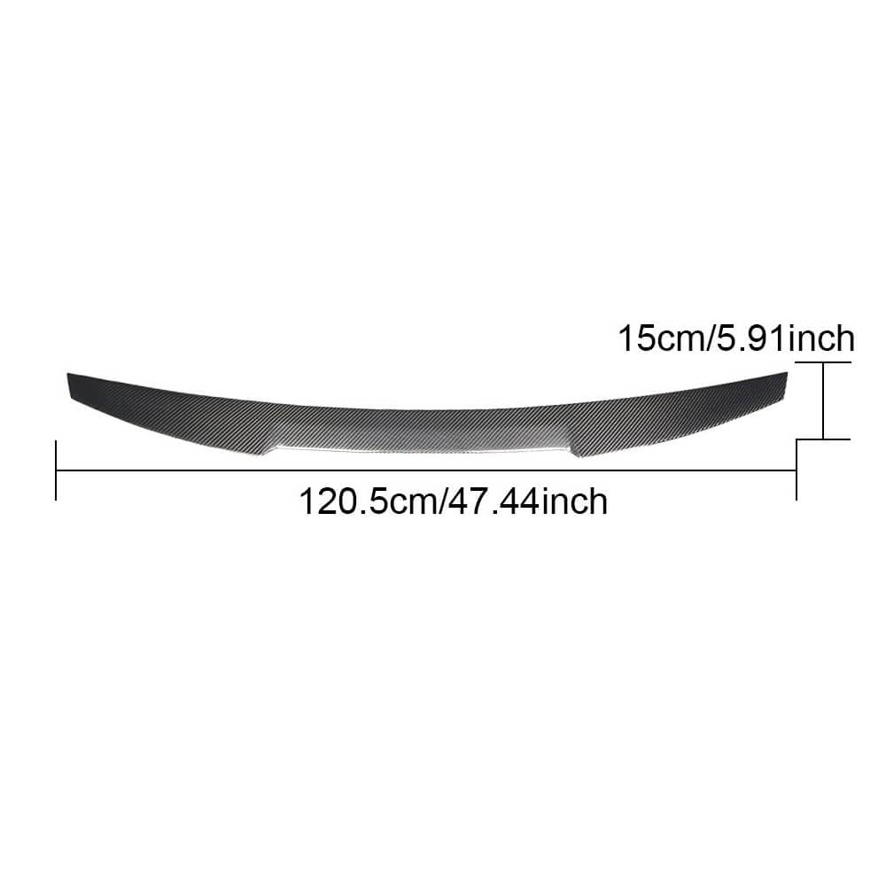 BMW 3 Series E36 1991-1998 Rear Trunk Spoiler Carbon Fiber-Ahacarbon