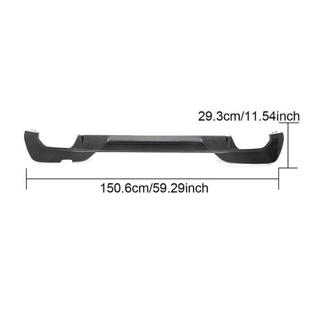 BMW 3 Series G20 320i 330i 330e M Sport 2019-2021 Rear Bumper Diffuser Carbon Fiber-Ahacarbon
