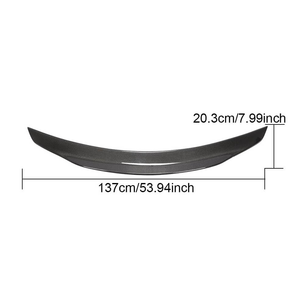Mercedes Benz SLK SLC Class R172 Convertible 2012-2019 Rear Trunk Spoiler Carbon Fiber-Ahacarbon