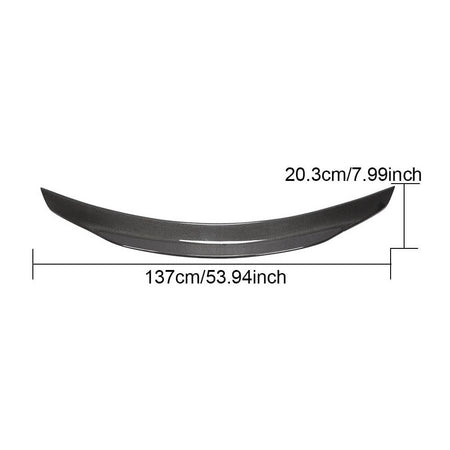 Mercedes Benz SLK SLC Class R172 Convertible 2012-2019 Rear Trunk Spoiler Carbon Fiber-Ahacarbon