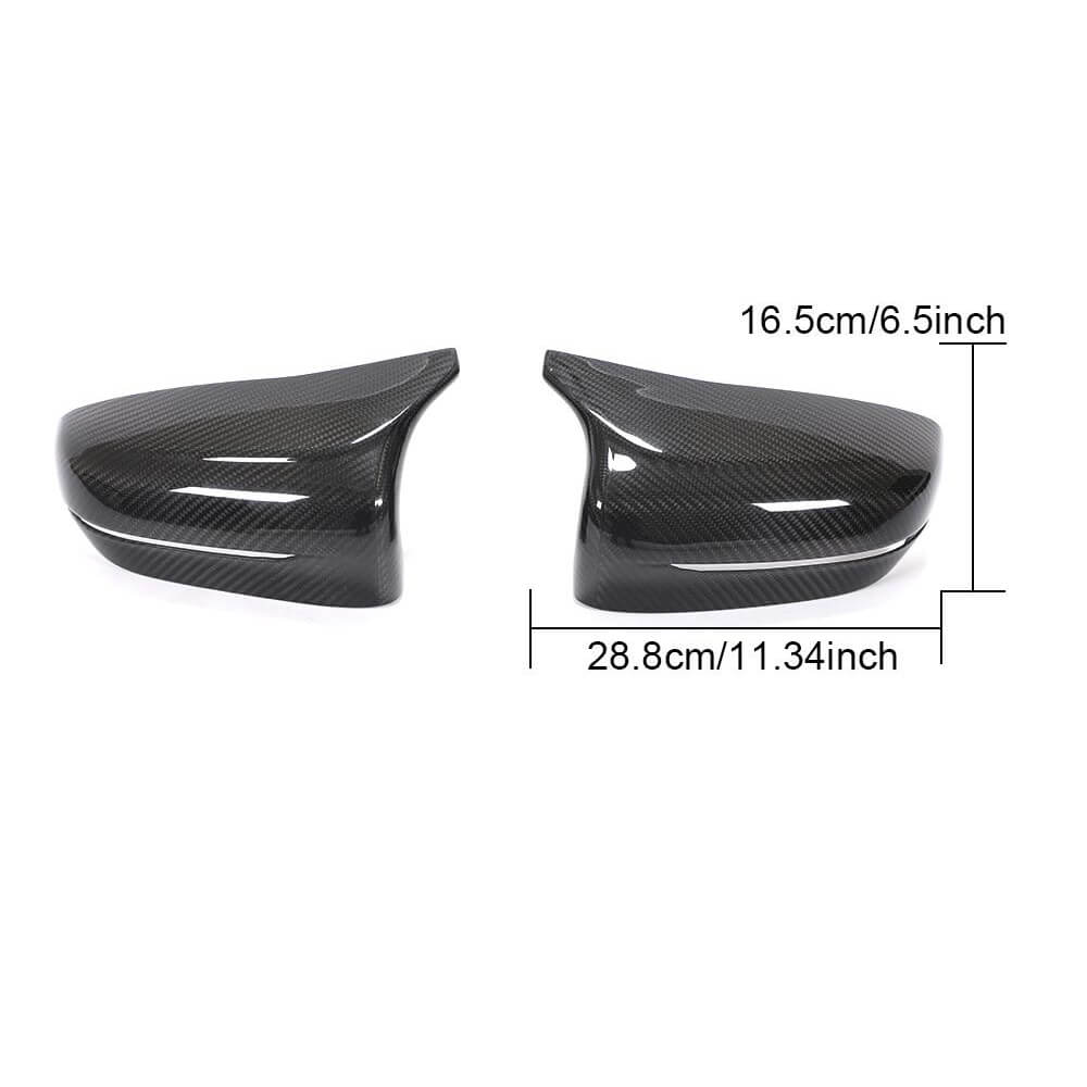 BMW 5 Series F90 M5 Pre-LCI 2018-2020 Mirror Covers Pair RHD Carbon Fiber-Ahacarbon