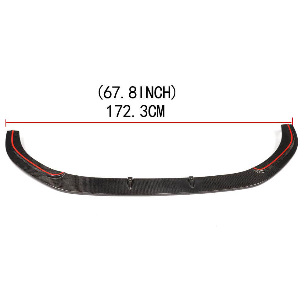Volkswagen VW Golf 7 MK7 GTI 2014-2016 Front Bumper Lip Carbon Fiber-Ahacarbon