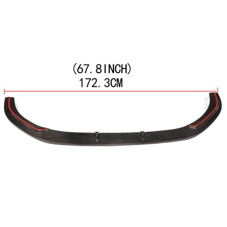 Volkswagen VW Golf 7 MK7 GTI 2014-2016 Front Bumper Lip Carbon Fiber-Ahacarbon