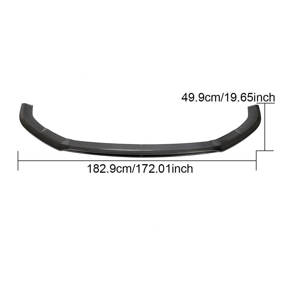 Volkswagen VW Multivan Transporter T6 2015-2020 Front Bumper Lip Carbon Fiber-Ahacarbon
