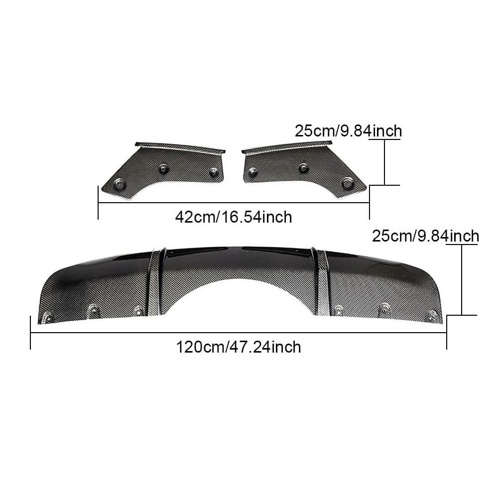 BMW X5 F15 M Sport 2014-2018 Rear Bumper Diffuser Carbon Fiber-Ahacarbon