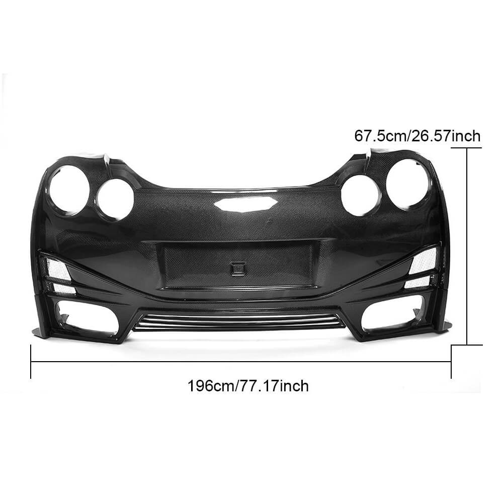 Nissan GTR Coupe 2009-2015 Rear Bumper Pure Carbon Fiber-Ahacarbon