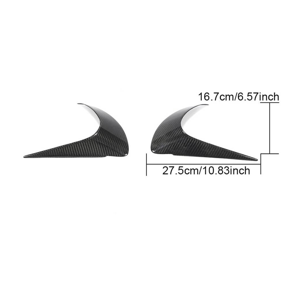 For Subaru BRZ Toyota GT86 FT86 Scion FR-S Dry Carbon Fiber Front Headlight Eyelid Eyebrows-Ahacarbon