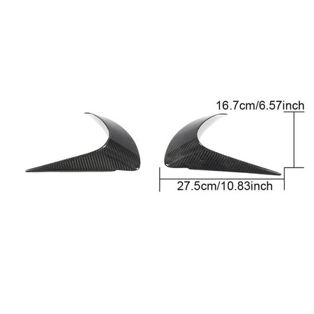 For Subaru BRZ Toyota GT86 FT86 Scion FR-S Dry Carbon Fiber Front Headlight Eyelid Eyebrows-Ahacarbon