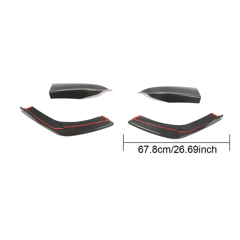 Maserati Levante Sport Utility 2016-2020 Rear Bumper Splitters Carbon Fiber-Ahacarbon