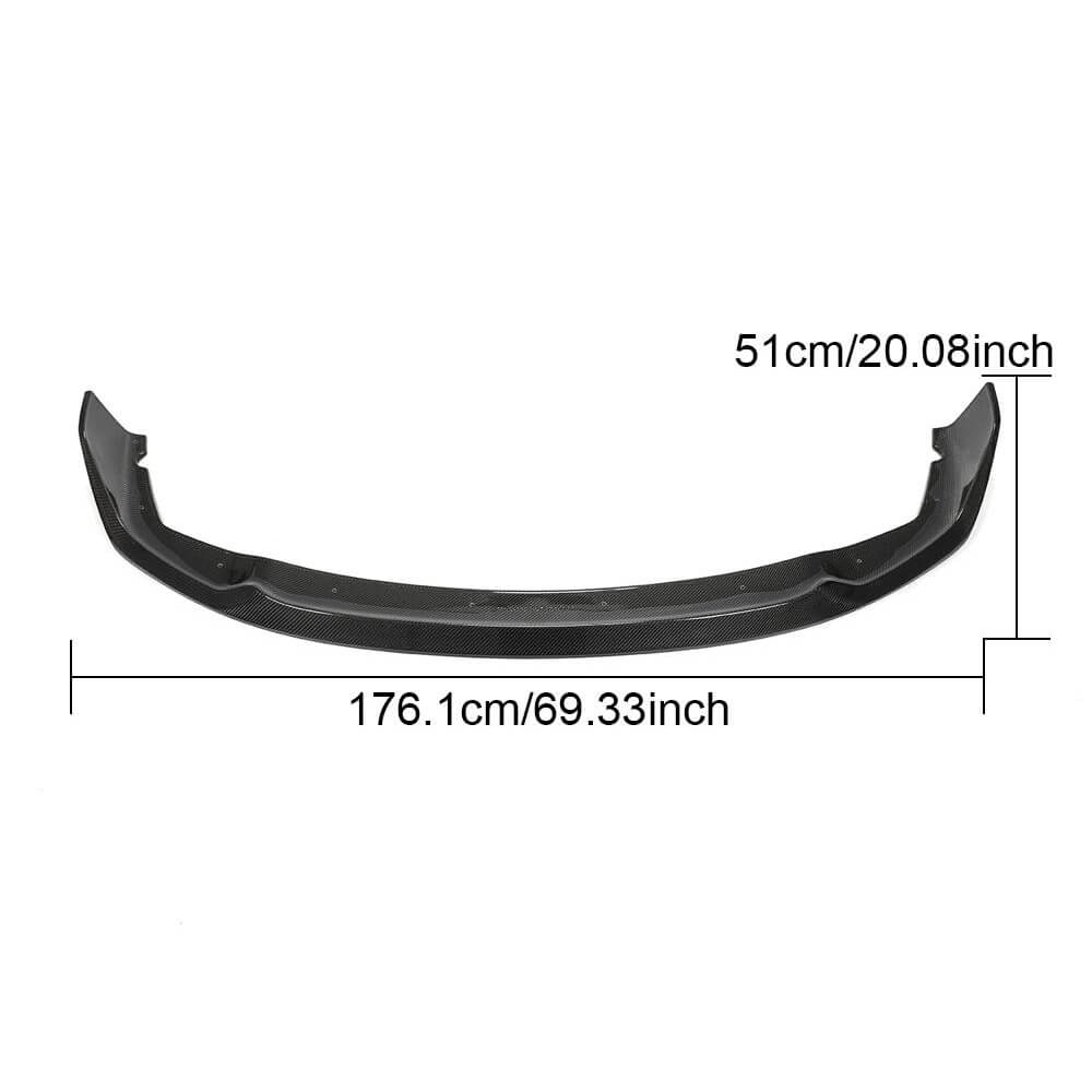 BMW 1 Series F40 118i M Sport 2020UP Front Bumper Lip Carbon Fiber-Ahacarbon