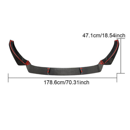 Volkswagen VW Arteon CC Facelift 2019UP Front Bumper Lip Carbon Fiber-Ahacarbon