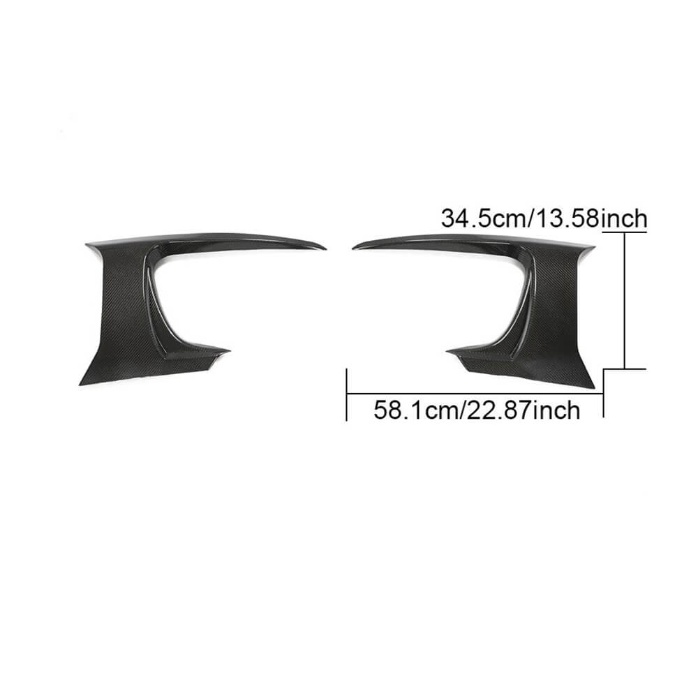 Jaguar F-TYPE Base 2017-2019 Front Bumper Vents Carbon Fiber-Ahacarbon