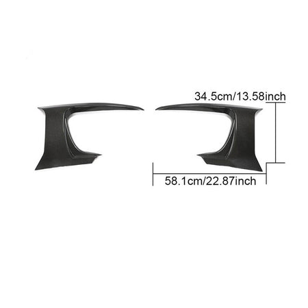 Jaguar F-TYPE Base 2017-2019 Front Bumper Vents Carbon Fiber-Ahacarbon
