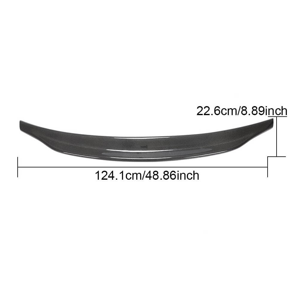 Audi A6 C8 Base/Sline S6 Sedan 2019UP Rear Trunk Spoiler Carbon Fiber-Ahacarbon