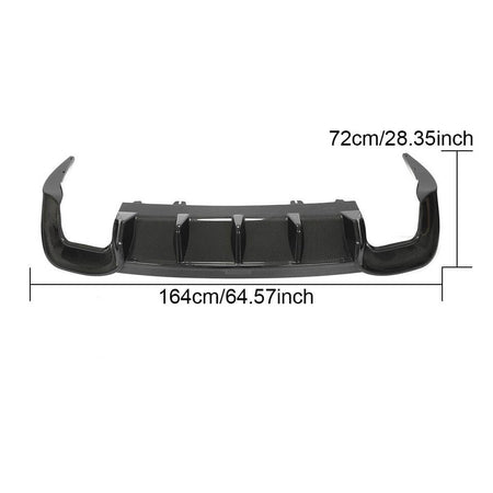 Audi S4 A4 Sline B10 Sedan 2021UP Rear Bumper Diffuser Dry Carbon Fiber-Ahacarbon