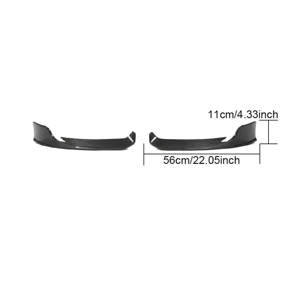 Mercedes Benz A Class W177 V177 Sport 2019-2022 Front Bumper Splitters Carbon Fiber-Ahacarbon