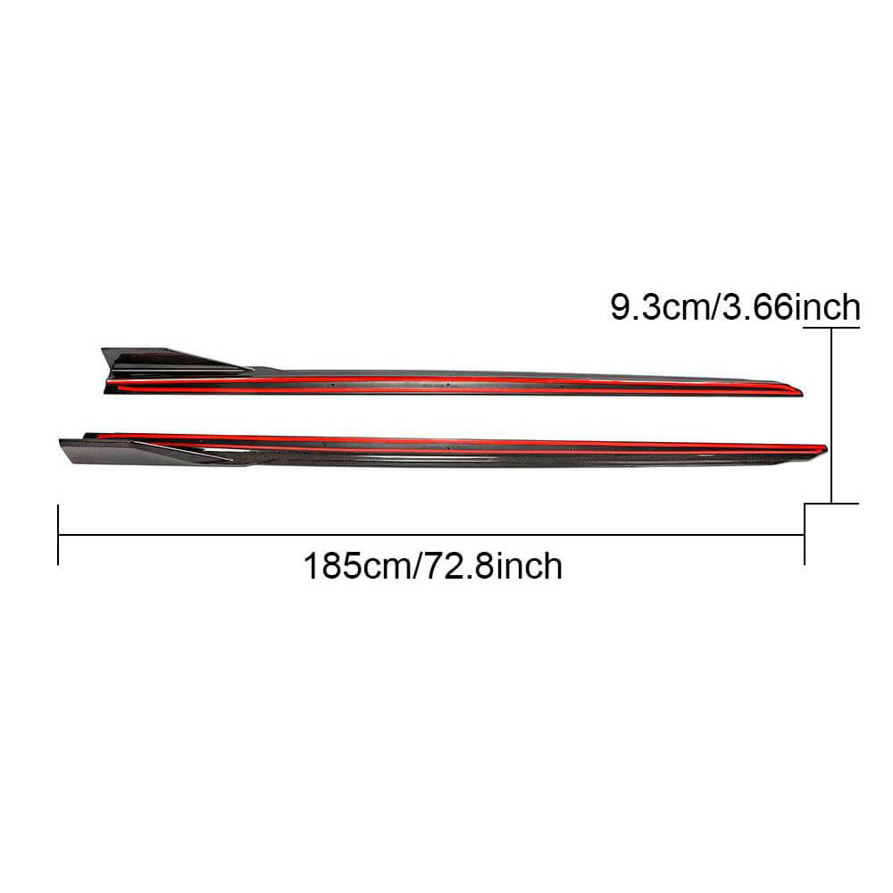 BMW 6 Series G32 630i 640i M-Sport GT 2017-2022 Side Skirts Carbon Fiber-Ahacarbon