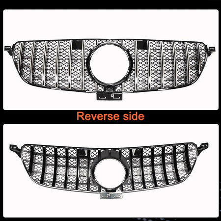 Mercedes Benz GLE Class W292 W166 GTGLE350 GLE400 GLE43 GLE63 AMG 2015-2018 Front Grille ABS-Ahacarbon