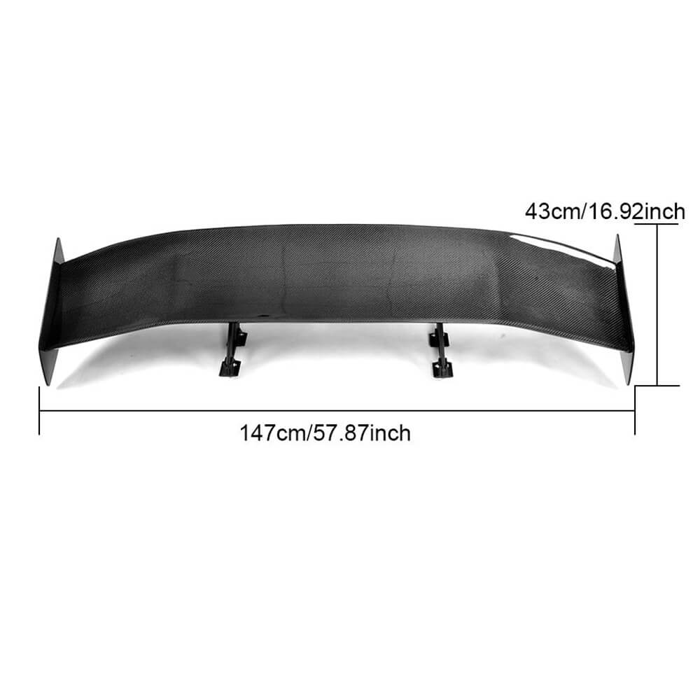 Universal Sedan Car Auto Rear Trunk Spoiler Carbon Fiber-Ahacarbon