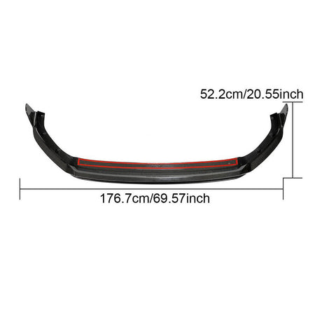For Volkswagen VW Golf 7.5 MK7.5 GTI Carbon Fiber Front Bumper Lip Chin Spoiler-Ahacarbon