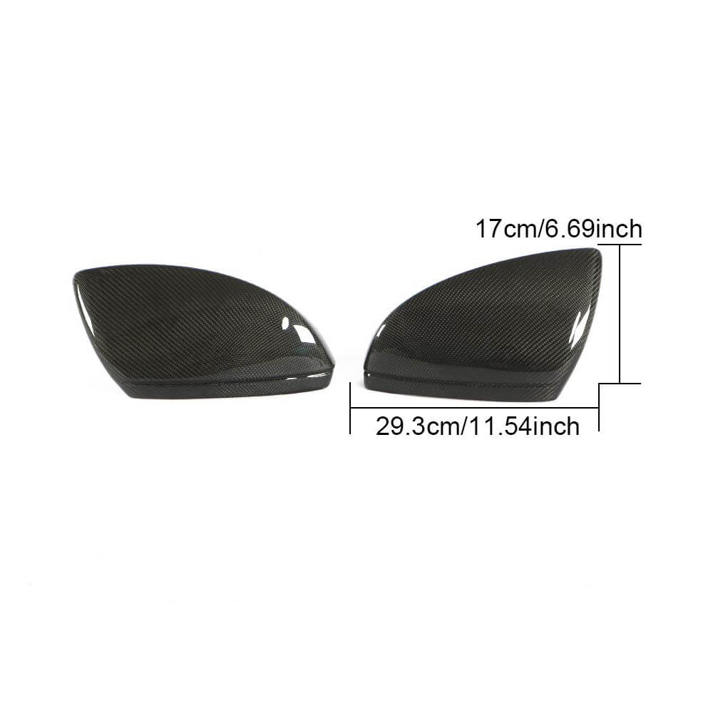 Audi A6 A7 A8 Quattro C8 2019-2022 Mirror Covers Replacement Style Carbon Fiber-Ahacarbon