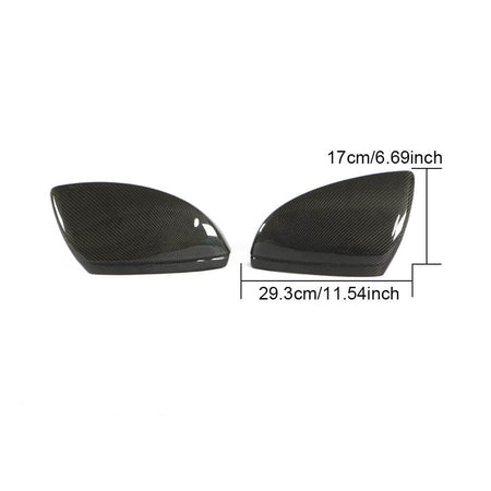 Audi A6 A7 A8 Quattro C8 2019-2022 Mirror Covers Replacement Style Carbon Fiber-Ahacarbon