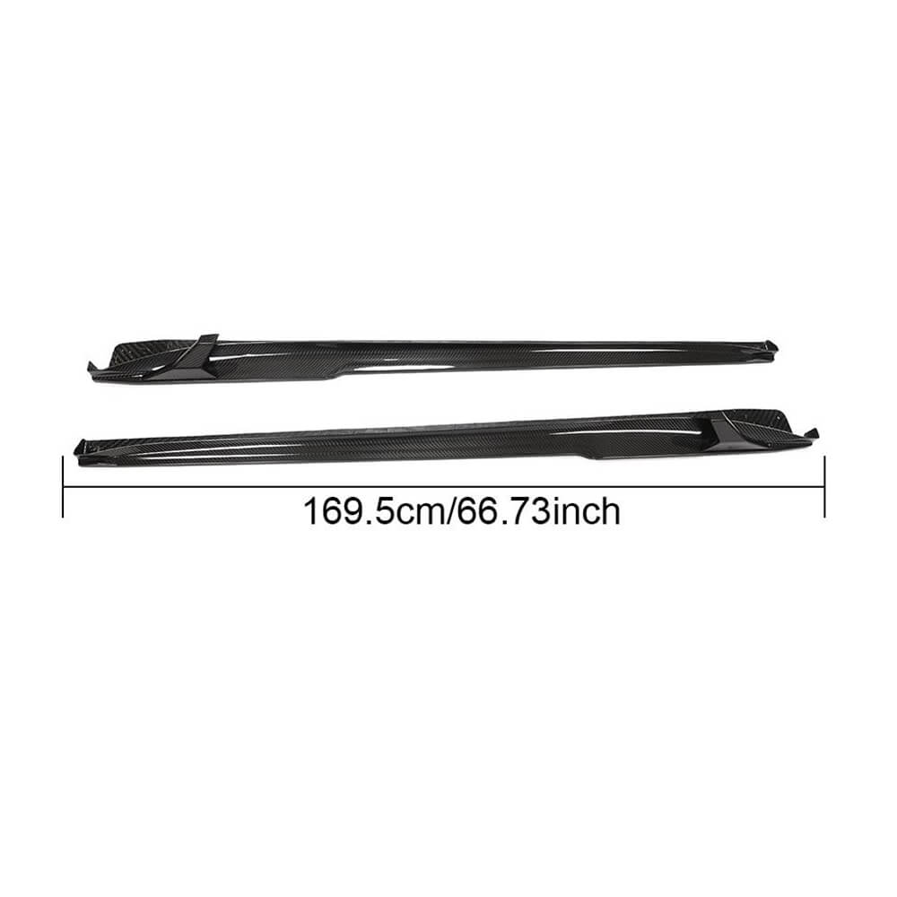 Porsche 911 Carrera/Targa 4 (S) 2017 Side Skirts Dry Carbon Fiber-Ahacarbon