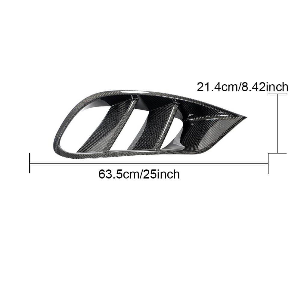 Mercedes Benz C217 S500 S550 Sport Pre-facelift 2015-2017 Fog Light Covers Dry Carbon Fiber-Ahacarbon