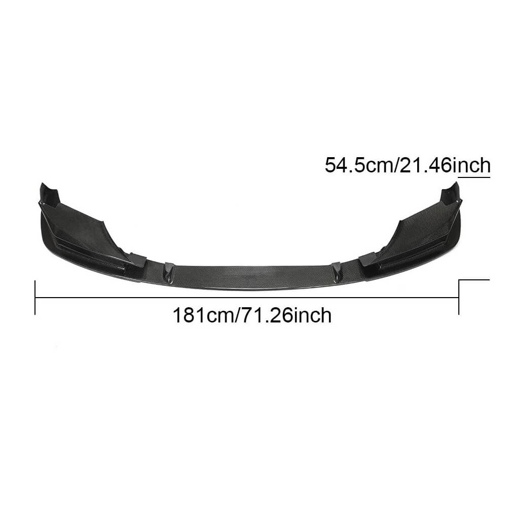 BMW 5 Series F90 M5 LCI 2021UP Front Bumper Lip Carbon Fiber/FRP-Ahacarbon