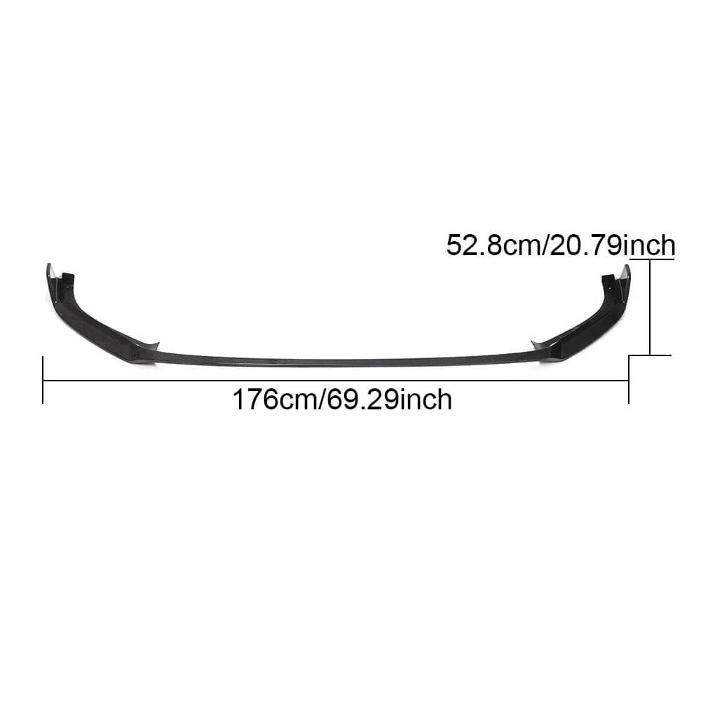 Volkswagen VW Golf 7.5 MK7.5 R R-Line Hatchback 2017-2019 Front Bumper Lip Carbon Fiber-Ahacarbon