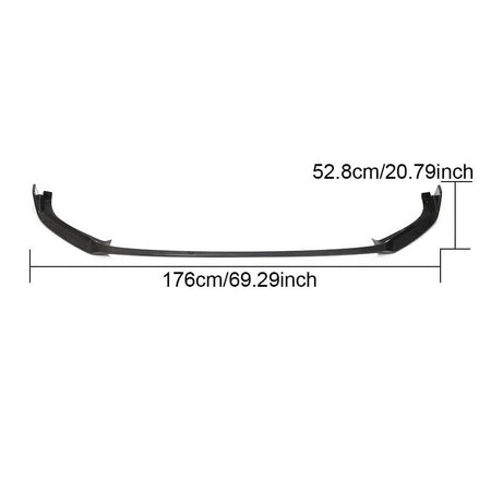 Volkswagen VW Golf 7.5 MK7.5 R R-Line Hatchback 2017-2019 Front Bumper Lip Carbon Fiber-Ahacarbon