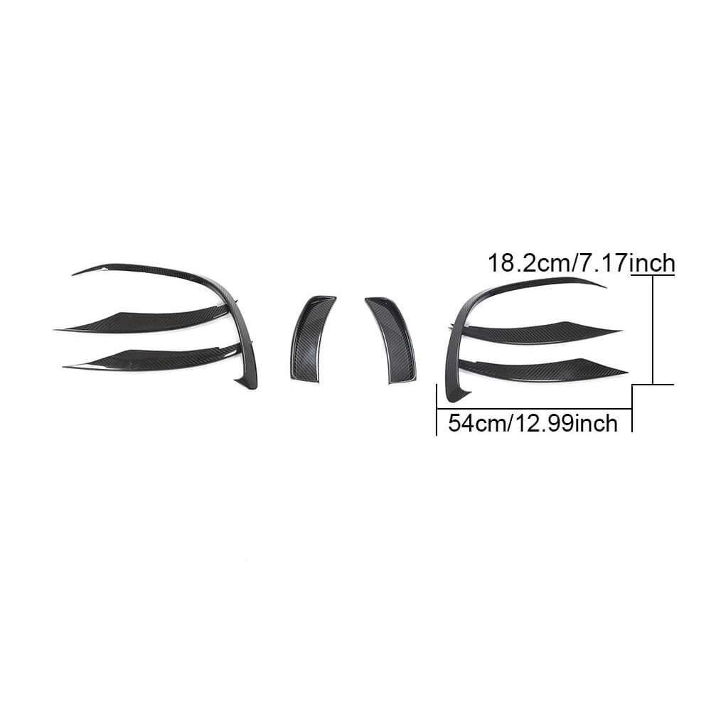 Mercedes Benz (W177) V177 A200 A250 Sport 2019-2021 Front Bumper Vents Dry Carbon Fiber-Ahacarbon