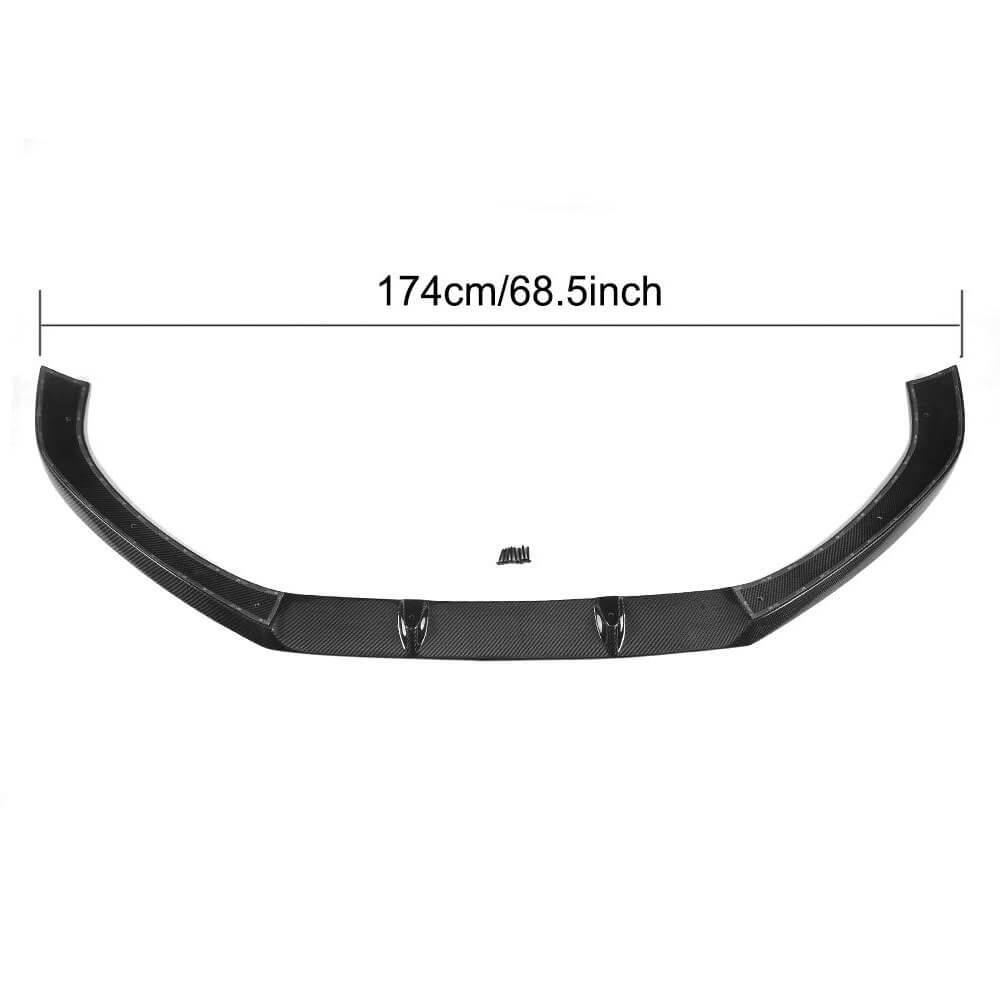 Audi A4 B9 Sedan 2017-2020 Front Bumper Lip Carbon Fiber-Ahacarbon