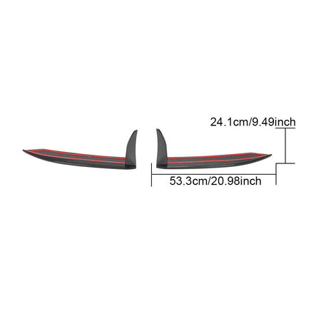 Porsche 911 Carrera 4 GTS 2017 Rear Bumper Splitter Carbon Fiber-Ahacarbon