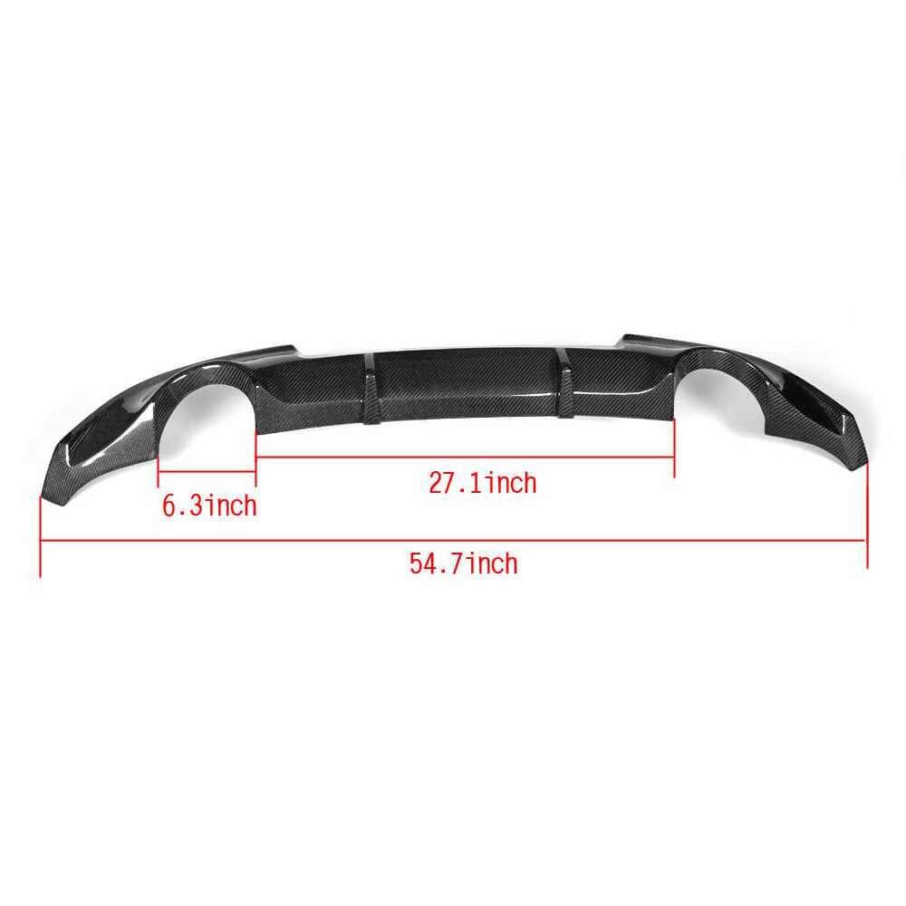 For Infiniti G37 Coupe Non-US 09-13 Carbon Fiber Rear Bumper Diffuser Body Kit-Ahacarbon