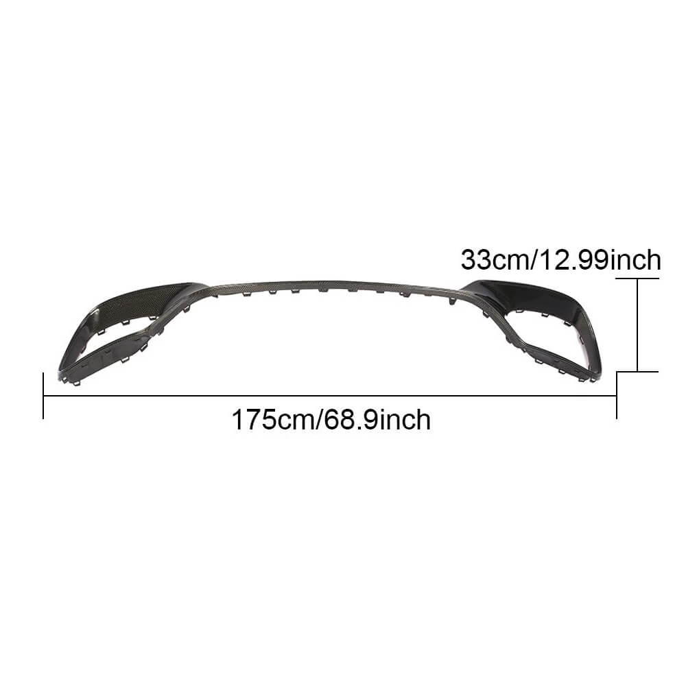 For Mercedes Benz W222 S63 S65 AMG Carbon Fiber Front Bumper Decoration Vent Trims-Ahacarbon