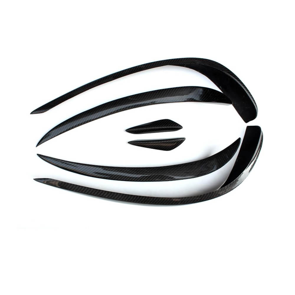 Mercedes Benz (W207) C207 A207 Sport Facelift 2014-2016 Front Bumper Trims Carbon Fiber-Ahacarbon