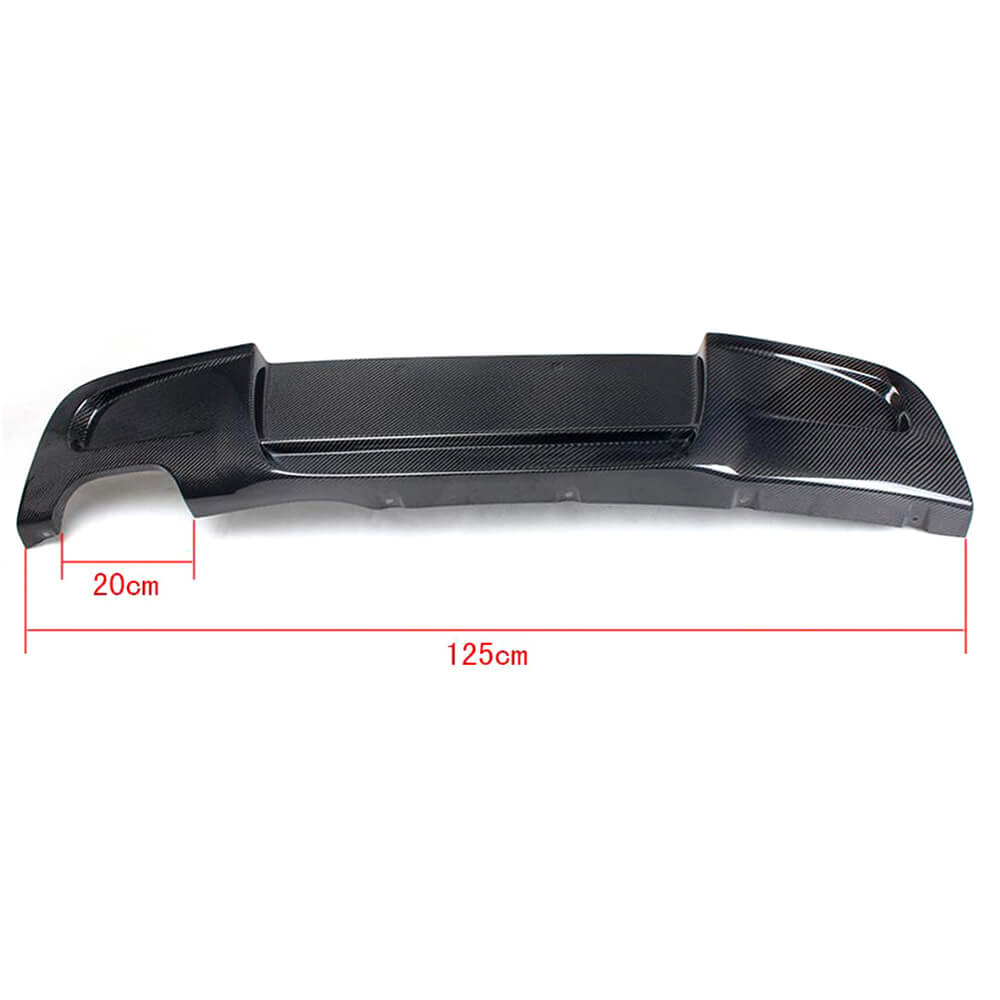 BMW 1 Seires E87 M Sport 2007-2012 Rear Bumper Diffuser Carbon Fiber-Ahacarbon