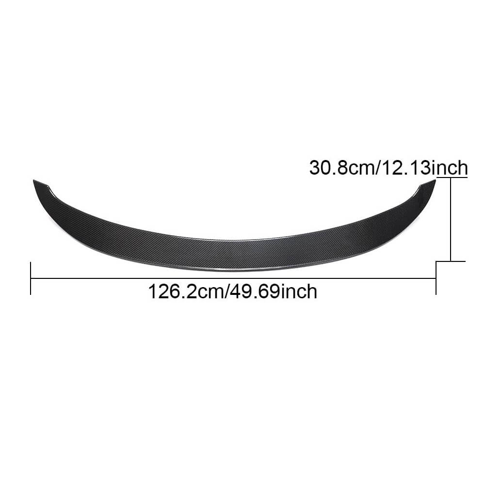 Mercedes Benz C197 R197 SLS AMG 2010-2013 Rear Trunk Spoiler Carbon Fiber-Ahacarbon
