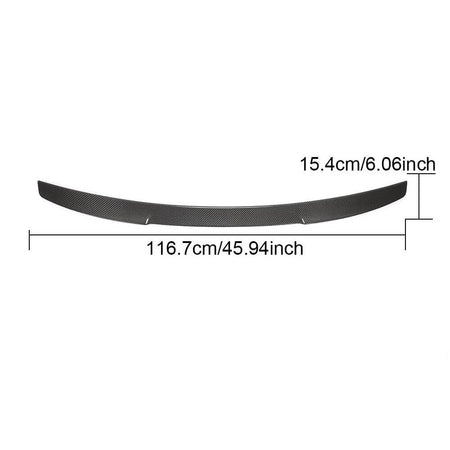 Audi A3 S3 Sline 8V Convertible 2014-2020 Rear Trunk Spoiler Carbon Fiber-Ahacarbon