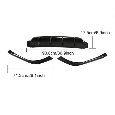 Volkswagen VW Arteon CC 2019 2020 Rear Bumper Diffuser Carbon Fiber-Ahacarbon