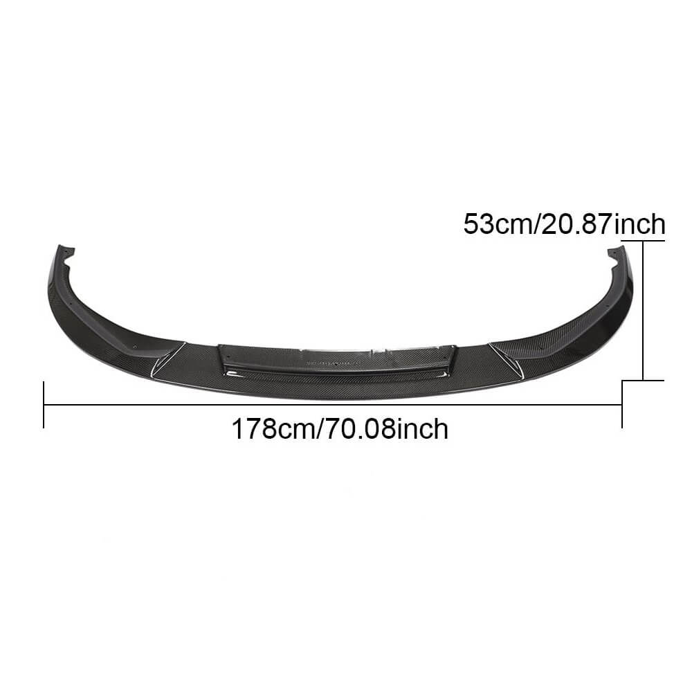 BMW 5 Series G30 M Sport M550i LCI 021UP Front Bumper Lip Carbon Fiber-Ahacarbon