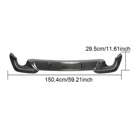 BMW 3 Series G20 320i 330i M Sport 2019-2022 Rear Bumper Diffuser Carbon Fiber-Ahacarbon