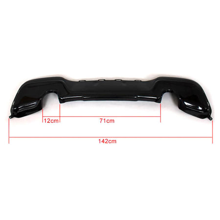 BMW 1 Series F20 125i M Sport Pre-LCI 2012-2015 Rear Bumper Diffuser Carbon Fiber-Ahacarbon