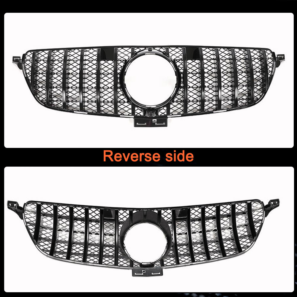 Mercedes Benz GLE Class W292 W166 GTGLE350 GLE400 GLE43 GLE63 AMG 2015-2018 Front Grille ABS-Ahacarbon