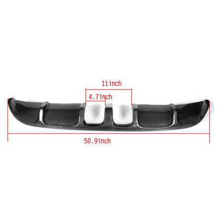 Volkswagen VW Golf 6 MK6 Standard 2010-2013 Rear Bumper Diffuser Carbon Fiber-Ahacarbon