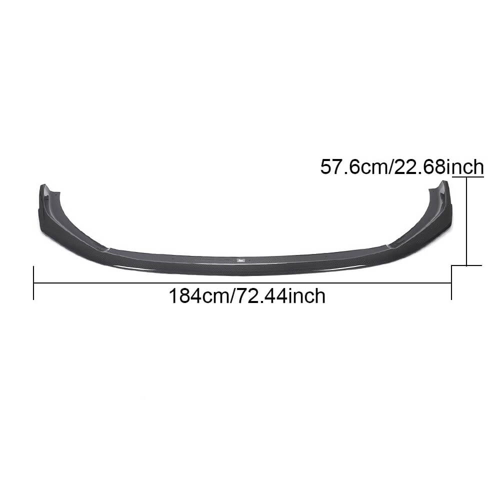 Audi RS4 B9 Typ 8W Avant 2019UP Front Bumper Lip Dry Carbon Fiber-Ahacarbon